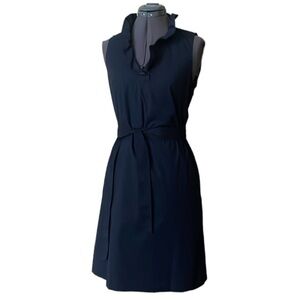 J. McLaughlin Durham Sleeveless Ruffle Neck Dress Size 8